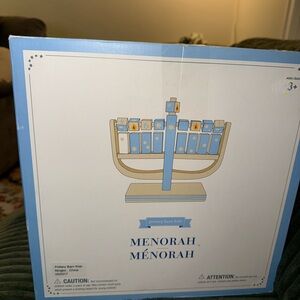 Pottery Barn Kids Blue and White Menorah